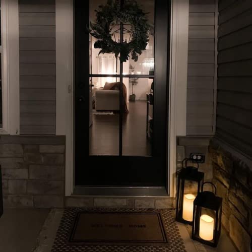 Lamplust Solar Lantern Decorative Front Porch Decor, 14 Inch Solar Lanterns Outdoor Waterproof, Modern Home Decor Porch Decorations Outdoor, Candle Lantern For Farmhouse Patio #TOP4
