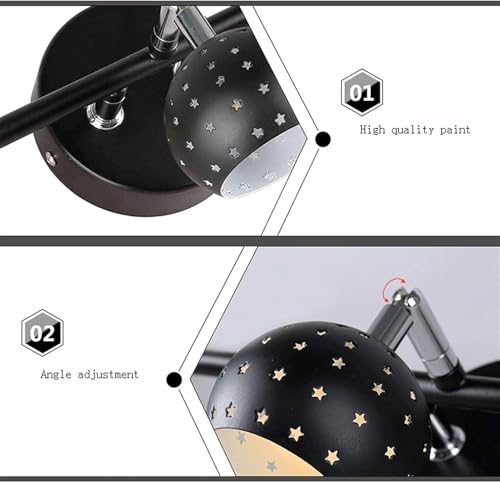 Éclairage miroir sans ombre grâce à la lampe murale rotative étanche