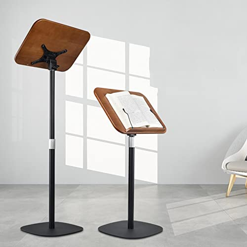 Atril de libros de madera con base sólida y acabado elegante para presentaciones 4
