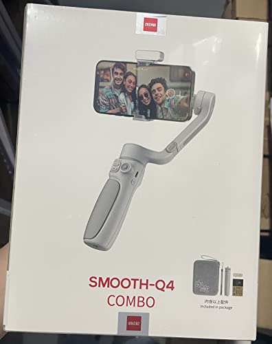 MoreShot Zhiyun Smooth Q4 Combo Estabilizador de 3 Eixos p Smartphone, com haste de extensão embutid