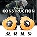 Decibullz - Custom Molded Earplugs, 31dB Highest NRR, Comfortable Hearing Protection for Shooting, Travel, Swimming, Work and Concerts (Orange)