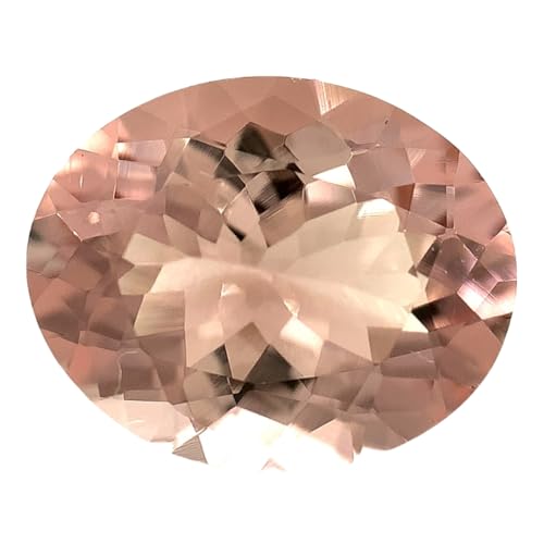 Pierre précieuse morganite naturelle taillée à facettes, qualité joaillerie
