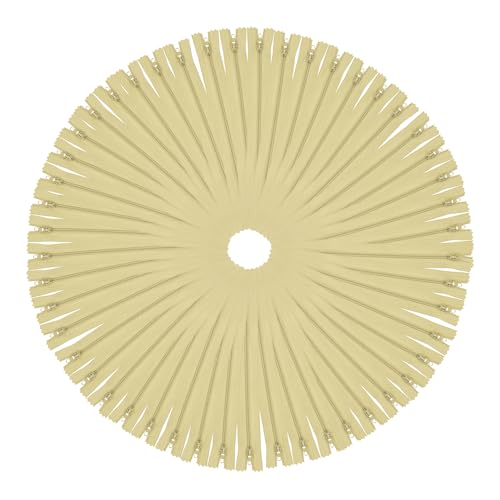 Image of Mandala Crafts 85 PCs Beige Assorted Lengths Nylon Zippers for Sewing