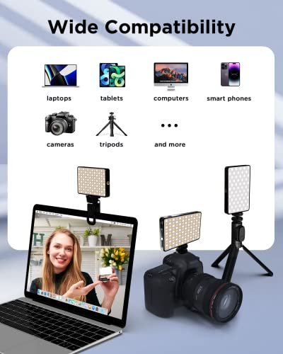 Led Selfie Light, Viok Phone Fill Light With 120 Led & 3000Mah Rechargeable, Stepless Dimmable & Cri 95+, Portable Video Light With Cold Shoe Mount For Tiktok, Vlog, Video Conference, Photography #TOP5