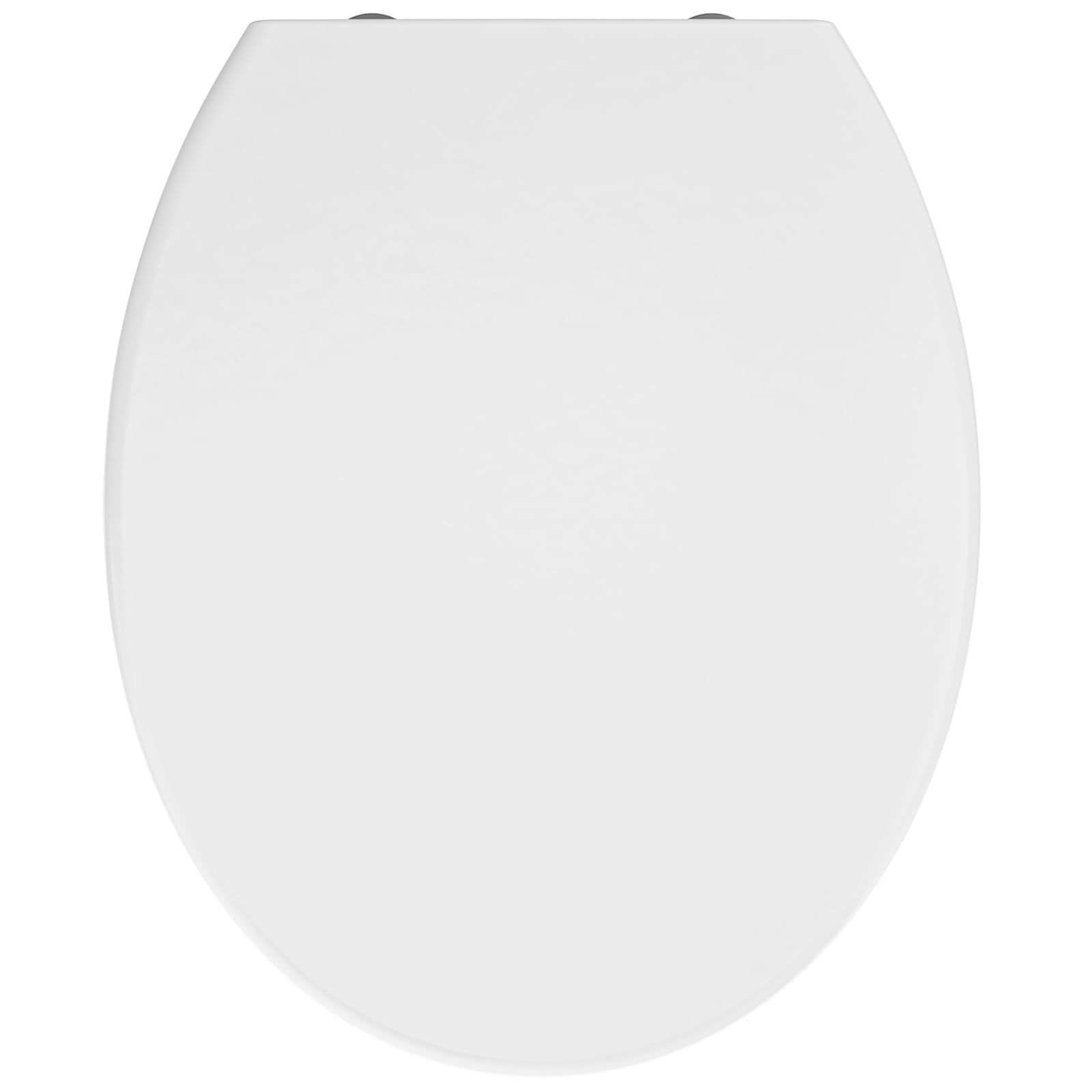 CECIPA Tapa WC Universal, Asiento Inodoro Blanco Ovalado con Cierre Suave, Tapa de Vater de Duroplast, Tapadera WC para Familia y Baño, Tapa Inodoro Montaje Fácil y Resistente - Serie DERW