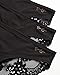 Jessica Simpson Women's Underwear - 3 Pack Microfiber Lace Bikini Panties (S-XL), Size Large, Black