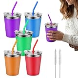 Couvercle Étanche Gobelets En Acier Inoxydable : Le Gobelets D'apprentissage Réutilisables Tasses En Acier Inoxydable Mug Inox Pour Enfants Est Livré Avec Un Couvercle En Abs Cristal Durable Qui Est Étanche Lorsqu'il Est Fermé, De Sorte Que Vous N'avez Pas À Vous Inquiéter Que Votre Enfant Renverse Sa Boisson.