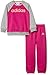 adidas I Lin FL Pantalón de Chándal, Niños, Rosa/Magenta/Gris (Real/Medium Heather/Haze Coral), 80