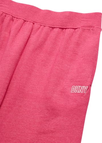 Image of DKNY Girls Sweatpants Set - 2 Piece Active Fleece Girls Sweatshirt and Jogger Youth Kids Sweatpants Matching Set (4-16)