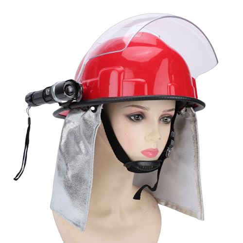 Casco protector de bombero con faro a prueba de impactos para lucha forestal 2