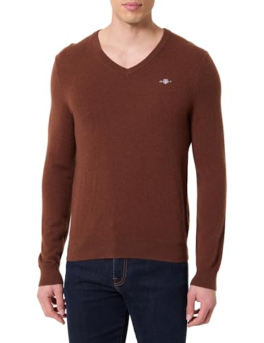 GANT Classic Cotton V-Neck Sweater Homme pull en maille classique