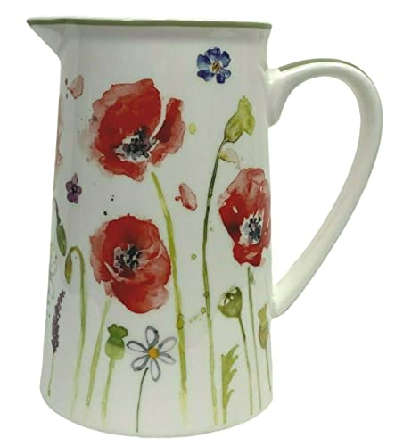 Leonardo Collection Fine China Poppy Field 500ml Jarra de té con estampado floral Cover