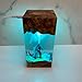 Handmade Resin Wooden Lamp with Big Monster Design Epoxy Resin Lamp Suitable for Home Decorative Ornaments Suitable for Christmas, Housewarming, Valentine's Day and Wedding Gifts(17x8.2) cm