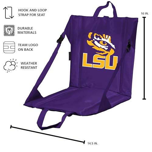 Image of Logo Brands Officially Licensed NCAA Unisex Stadium Seat, One Size, Team Color