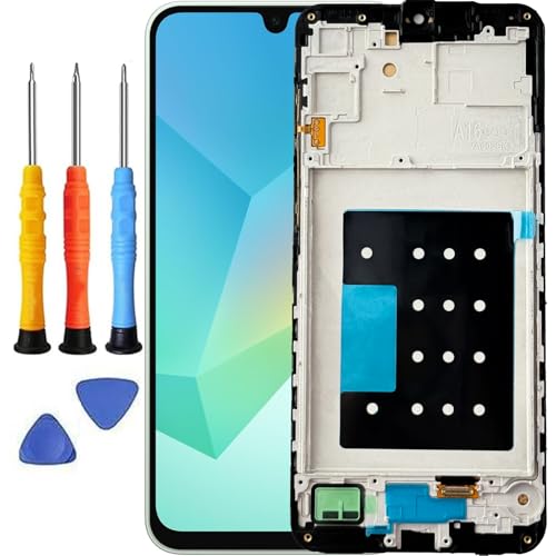 Tefnkiee for Samsung Galaxy A16 5G Screen Replacement for Samsung A16 5G Screen Replacement with Frame SM-A166u1 A166a A166w S166dl A166P LCD Display digitizer Touch Screen 6.6 Inch (US Version)
