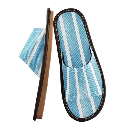 Bathroom Sandal Indoor Outdoor Open Toe Home Shoes for Travel, Pool, Party Breathable Soft Teal Blue2