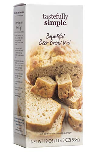 Tastefully Simple Bountiful Beer Bread Mix - Just Add Water! - 19 oz