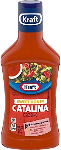 Kraft Sweet Honey Catalina Salad Dressing (16 fl oz Bottles, Pack of 6)