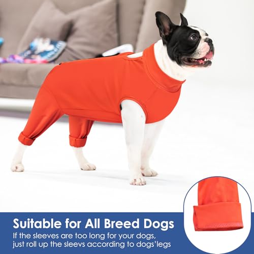 Image of AOFITEE Extra Large Dog Recovery Sleeve, Dog Recovery Suit for Hind Legs, Anti Licking Dog Hind Leg Sleeve for Female Male Dogs, Dog Wound Cover for Rear Leg and Abdomen, Dog Cone Alternative, XL