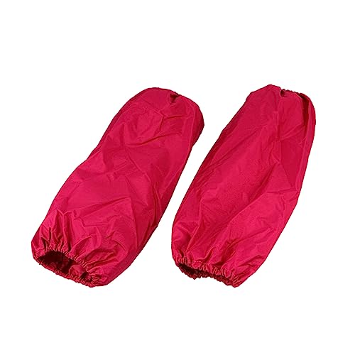 GOOHOCHY Arm Sleeve Cover Waterproof Oilproof Kitchen Cleaning Tool Elastic Fit Oversleeve for Women Men (rosy)