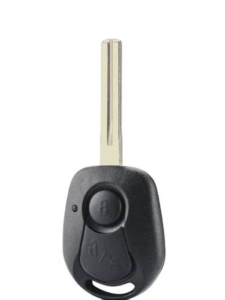 Replacement Shell, Car Key Remote Replacement Key Shell Compatible (Fit) for SsangYong Rexton Remote Key, 3B Remote Key. #RXT-RMT-Shell, Uncut Blade, Black-image-8