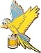 Cocktail Critters Enamel Pins for Bartender Aprons, Jackets, Backpacks and Purses, Shirt and Suit Lapels, Cute Button Badges Brooch Fashion Jewelry (Parrot x Gin & Juice)