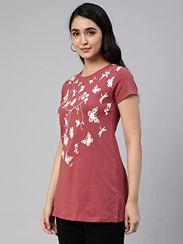 Image of Lyra Women's Cotton Regular Fit T-Shirt