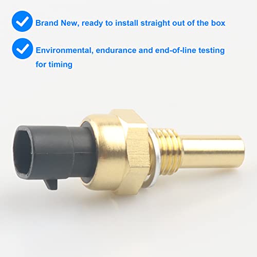 Coolant Temperature Sensor, ECT Temp Sensor Replace 213-4333, 12608814 Compatible with Buick Cadillac Chevy GMC - CTS Escalade Camaro Corvette Equinox Impala Malibu Silverado Tahoe Sierra Yukon, More - Thumbnail 4