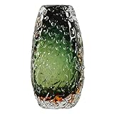 Jarrón Moderno de Vidrio Verde para decoración, jarrones artísticos para arreglos Florales hidropónicos como centros de Mesa, jarrón Decorativo para mesas de Sala de Estar L