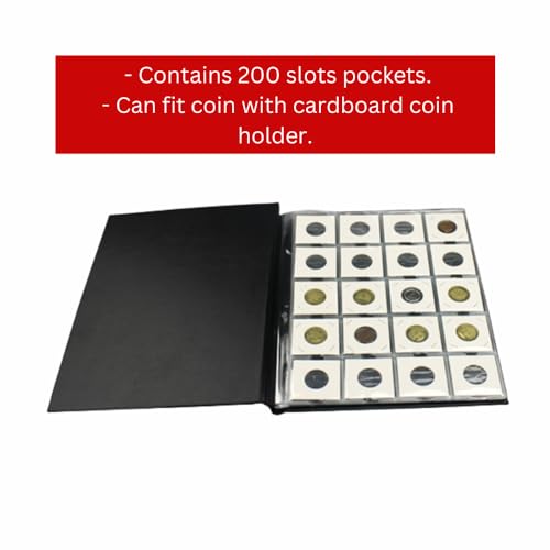 Album para Monedas 200 Ranuras con Cubierta Sintética miniatura 5