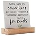 Farewell Gifts for Coworkers, Office Decor Sign Gift for Coworker, Leaving Going Away Gifts for Colleague, Work Bestie Gifts Desk Decor Plaque