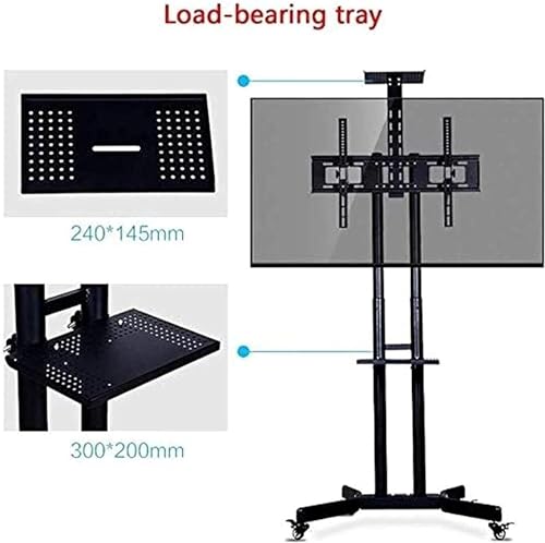 Soporte móvil para TV con ruedas y ajuste flexible miniatura 3