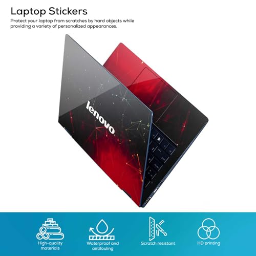 Image of DSGN 81 Full Body Laptop Skin Bubble-Free| Laminated| Removable| HD Quality Sticker for Laptops Upto 15.6 Inches Compatible with Lenovo