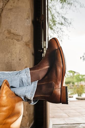 Men's Leather Chelsea Boot with Non-Slip Sole Style 62063