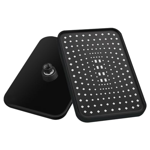 TORR Cabezal de Ducha de Lluvia con Rociador Superior de Alta PresióN de 12 Pulgadas Cabezales de Ducha de Lluvia de Flujo MáS Grande Cabezal de Ducha Tipo Lluvia-Negro