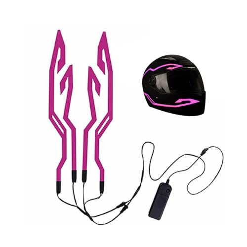 Lumière De Casque – Excellente Qualité, Bande Lumineuse LED Pour Casque, Accessoire De Ruban Lumineux Collant | Bande De Piste Lumineuse Et Rayonnante, Ligne De Balise De Nuit, Barre De Brillance Du S