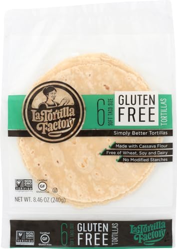 La Tortilla Fac, Ltf Gluten Free Cassava Tortilla 6 Count, 8.46 Ounce