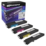 Speedy Inks - Dell Compatible C2660/C2665dnf Set of 4 High Yield Toner Cartridges: 1 593BBBU Black, 1 593BBBT Cyan, 1 593BBBS Magenta, & 1 593BBBR Yellow for use in Dell C2660dn and C2665dnf Printers