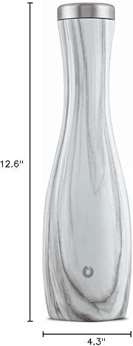 Miniatura 6 de Snowfox Jarra de vino, acero inoxidable aislado y base de silicona antideslizante, mármol