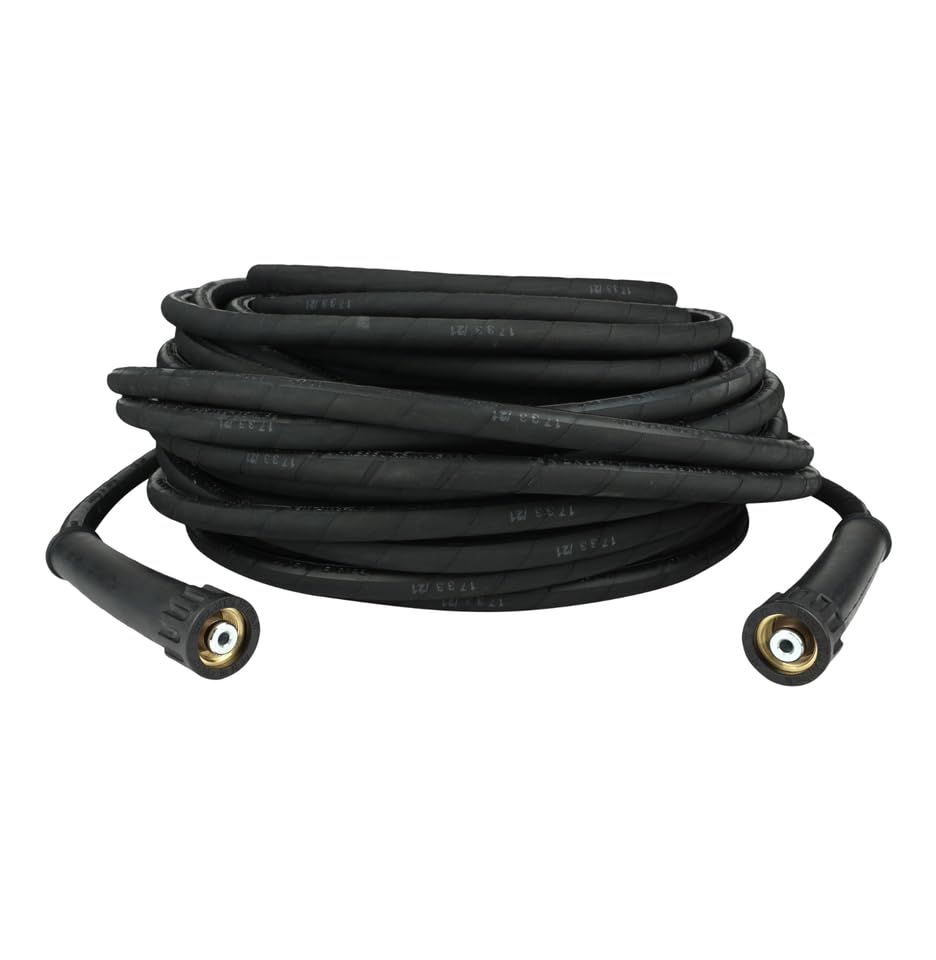 Profi Hochdruckschlauch | für Kärcher Kränzle Hochdruckreiniger | bis 250 bar | 35m Länge 8DN/7,9mm | flexibel und witterungsbeständig | M22x1,5 IG x M22x1,5 IG | Schlauch