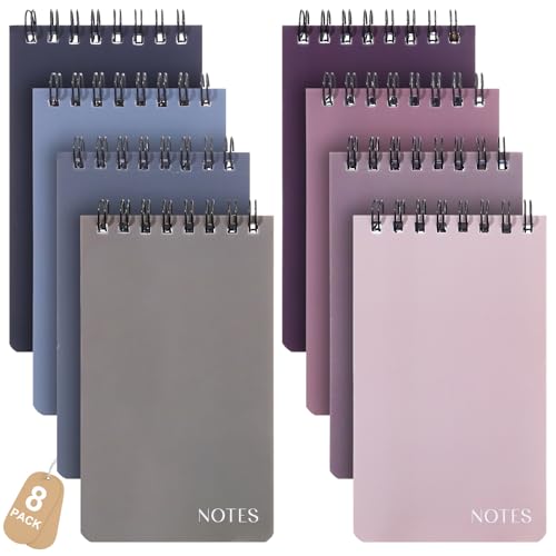 Mini carnet de notes pour l'école et l'université lot de 8 cahiers de poche
