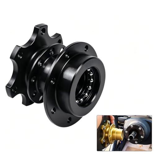 nvojeaf Car Quick Release Steering Wheel Adapter, 6-hole Ant