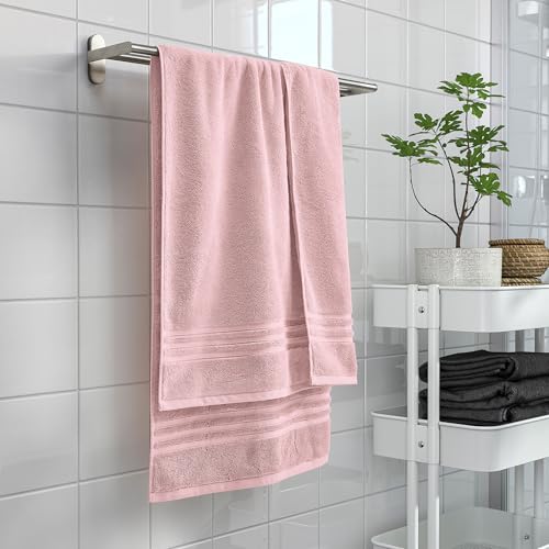 Serviette de bain rose ProTuning BROKGLIM 70 x 140 cm anti-frissons de douche