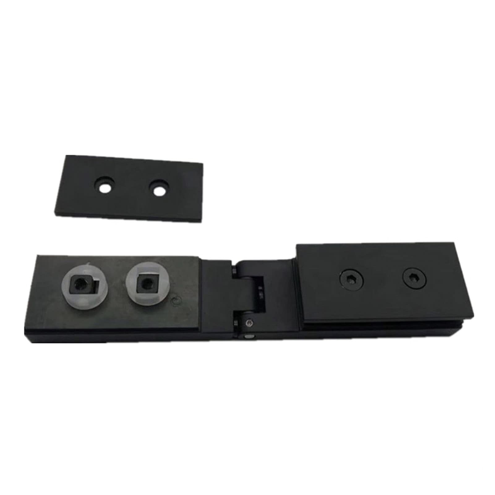 Durable Long Glass Door Hinge Door Hinges Black Decorate Hinge for Home Furniture Hardware Showcase, Wine Cabinet, Bathroom Glass Clamp