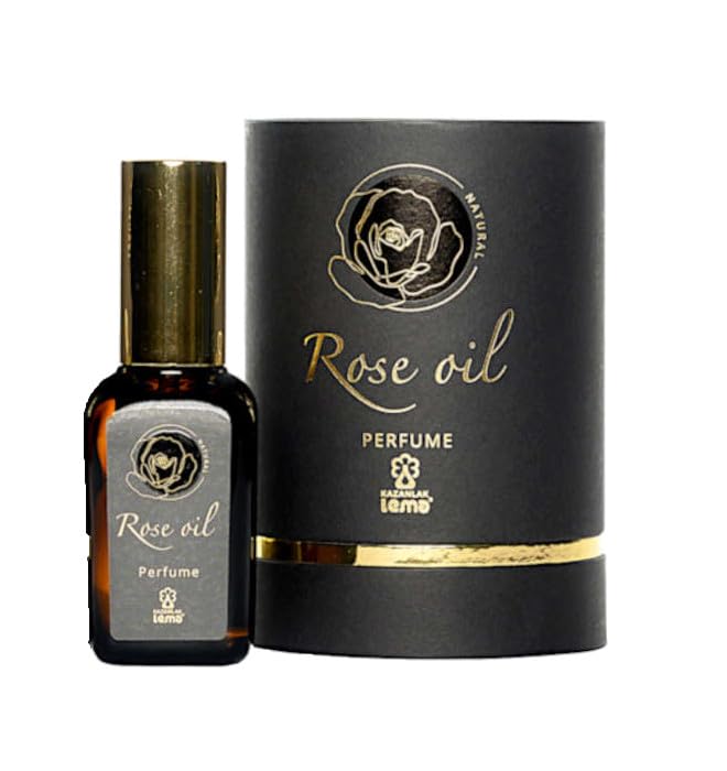 Rose Oil Perfume for Women – with Pure Bulgarian Rosa Damascena Oil, Elegant Floral Scent with Warm Powdery Notes – Long Lasting Perfume – 50 mL (1.69 fl oz)