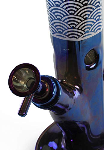Zylinder-Bong, Eis-Bong 'Art déco Rainbow Oil-Color Bong (B-Ware)' | 45 cm – Bild 3
