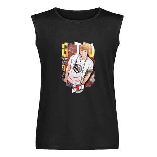 GTO - Great Teacher Onizuka Anime Unisex-Shirt [Ls] G.T.O-5 Sleeveless Vest Tank Top Black XXL