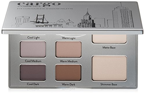Cargo Cosmetics - High Pigment Contour Eye Shadow Palette, Smudge-Proof, Transfer-Proof, Longwear, Crease-Proof, 01