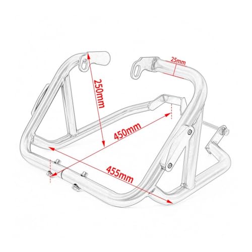 Crash bar MT-15 MoGarde : cage de protection moteur moto 2019-2024