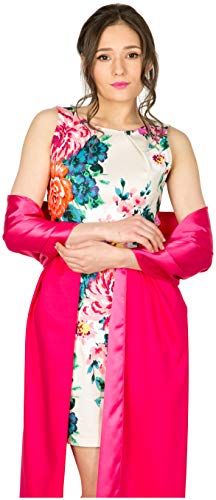 BlackButterfly Satin Shawl Bridesmaid Wedding Wrap Scarf2